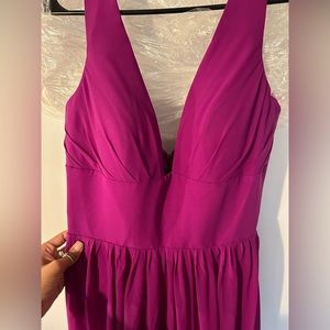 Purple formal dress fuchsia pink